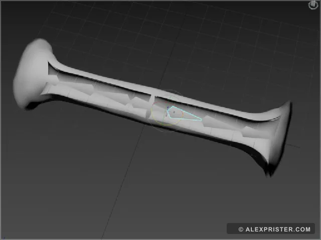 Flattened workbench preview of Alex Prister's elongated wormhole mechanism
